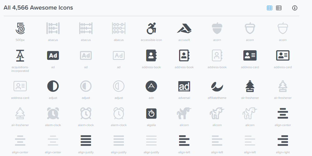 icon fonts