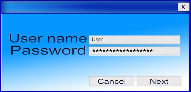 Bildschirm Anmeldeformular Benutzername und Passwort